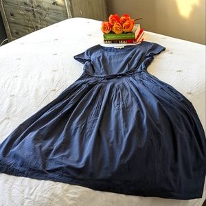 Seasalt Navy Blue Midi Dress, US 4